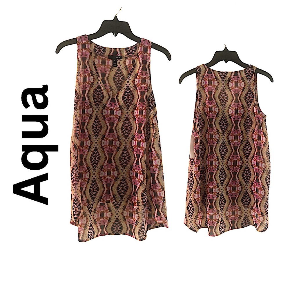 Aqua Sheer Blouse